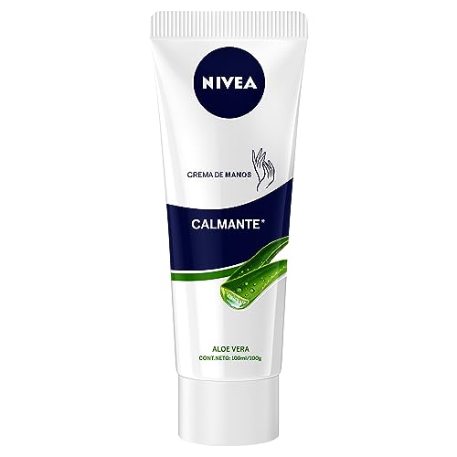 NIVEA crema de manos calmante alos vera tubo, 100 ml, Negro von NIVEA