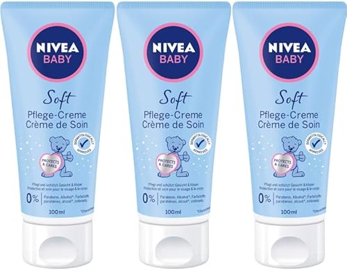 Nivea Baby Soft Pflege-Creme, 3er Pack (3 x 100 ml) von NIVEA