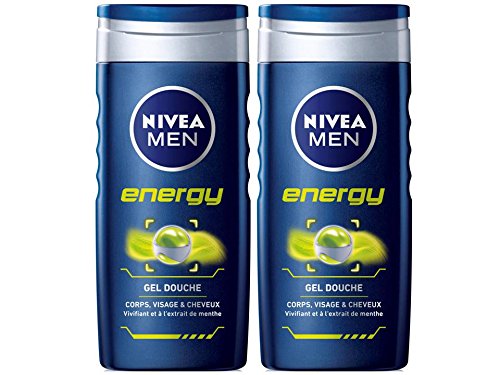 Nivea Bath Care – Duschgel und Shampoo Energy Men 250 ml – Lot de 2 von NIVEA