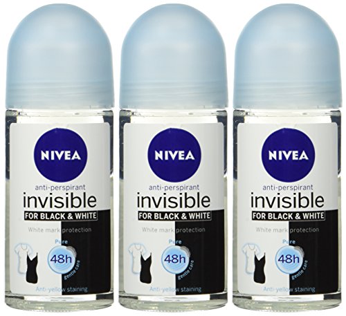 Nivea Deo for Women Invisible For Black & White (Clear) 50 ml 3 Stück von NIVEA