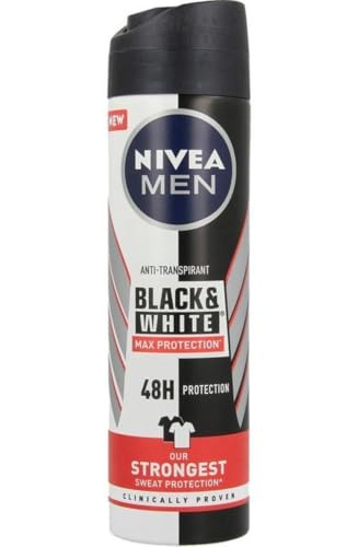 Nivea Men Deospray - Black & White Max Protection - 6er Pack (6x 150ml) von NIVEA