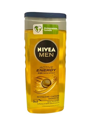 Nivea Shower Gel 250ML Men Active Energy (Pack of 3) von NIVEA