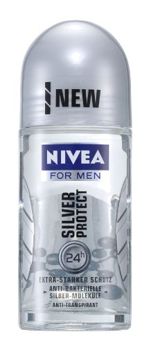 Nivea Silbern Schutz- Deo Roll-On Für Herren 1.7- Fluid Ounce Packung Zu 2 von NIVEA