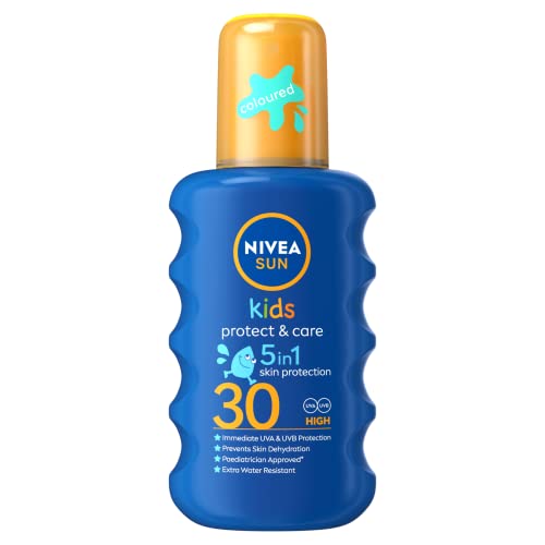 Nivea Sun Kinder-Sonnenspray SPF30 Langlebiges, wasserfestes Farbspray 200ml von NIVEA