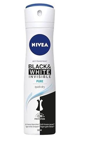 Nivea Women Deospray - Invisible Black & White Pure - 6er Pack (6 x 150ml) von NIVEA