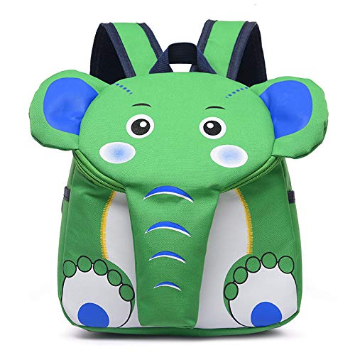 NIXNUT Kinderrucksack, Kindergarten-Rucksack: robust, leicht, kindgerecht,Niedlichen Elefanten Rucksack Cartoon Kinder Schule Tasche für Mädchen Kinder Jungen 2-6 Jahre von NIXNUT