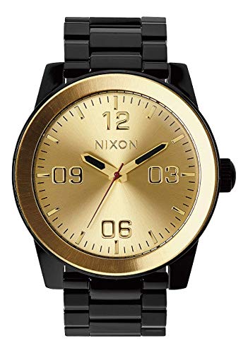 Nixon Armbanduhr Corporal Edelstahl Black / Gold von Nixon