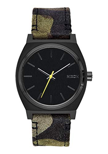 Nixon Unisex Erwachsene Analog Quarz Uhr mit Leder Armband A045-3054-00 von Nixon