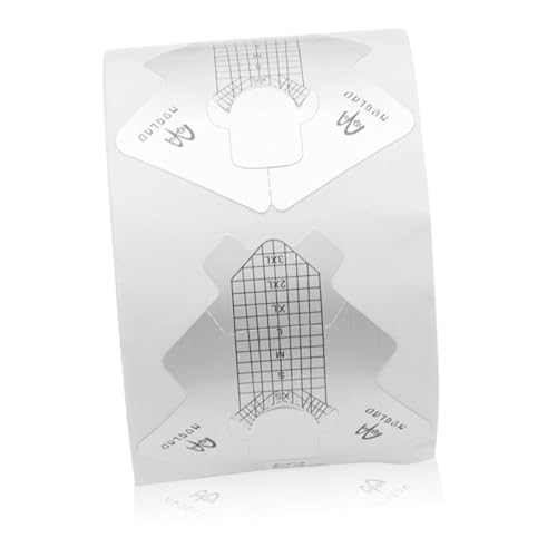 NIYANGLE 1 Rolle Nagelform Aufkleber für Selbstgemacht Nagelverlängerung Praktische Nagelspitzen Anleitung Selbstklebend für Manikürestudios und Anfänger Kompakt mit Zartem Musterdesign von NIYANGLE