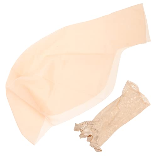 NIYANGLE 1 Satz Glatze Kopfhaarnetzanzug Cosplay -Perücke Glatze für Männer Kostüme Halloween Kostümzubehör Halloween kahle Stütze Glatze-Cap-Kostüm Kostüm Hüte Glatze Make-up Emulsion von NIYANGLE