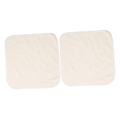 NIYANGLE 1 Satz Haushaltsgesichtstuch Tücher Sauber Handtuch Waschen Gesichtsreinigungstuch Gesichtswaschlappen Peeling-gesichtswäscher Peeling-waschlappen Bambusfaser Beige 2 Stück von NIYANGLE