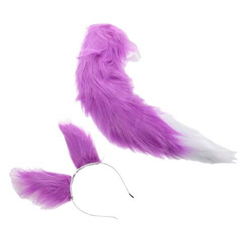 NIYANGLE 1satz Adorables Teiliges Fuchs-kostümset Mit Handgefertigten Ohren Und Für Cosplay Halloween Und Partys Bietet Charmante Details Und Realistische Gestaltung von NIYANGLE