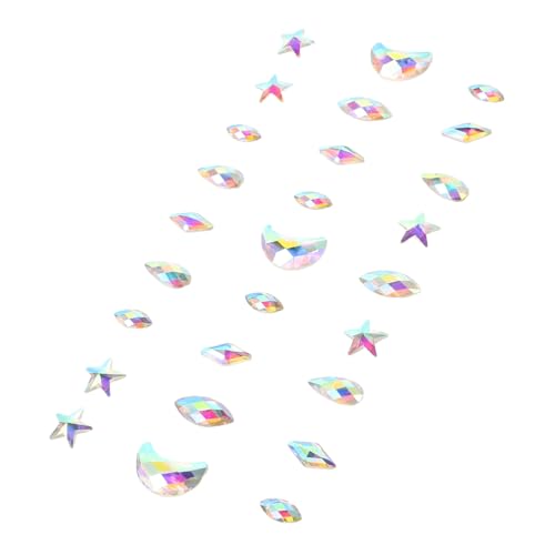 NIYANGLE Glitzer-gesichtsaufkleber -gesichts-körperaufkleber Für Festivals Meerjungfrauen-aufkleber Temporäre Party-tattoos Selbstklebender Gesichtsschmuck Juwelenaufkleber Für Gesicht von NIYANGLE