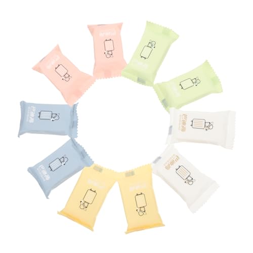 NIYANGLE 10stücke Komprimiertes Gesichtshandtuch Aus Baumwolle Einweg Handtuch Für Reisen Gesichtswaschtuch Mit Hoher Wasseraufnahme Für Hautpflege Und Kosmetikentfernung von NIYANGLE