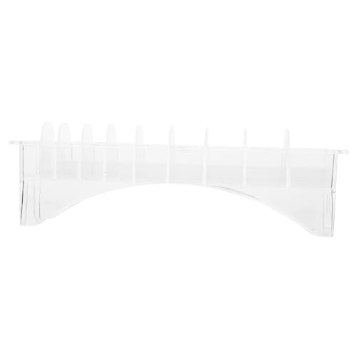 NIYANGLE 1 Stück Box Haarschneider Limit Kamm Kämme Clipper Kamm Trimmer Haarschneider Tasche Elektrischer Clipper Halter Halter Tragbarer Haarwerkzeugträger Haarwerkzeug Organizer Weiß von NIYANGLE