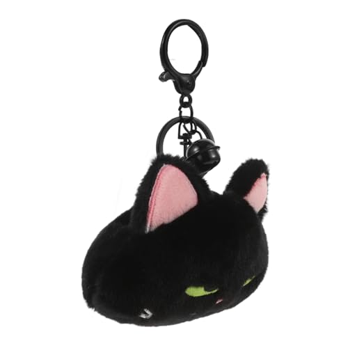 NIYANGLE 1 Stück Geldbörse Kartenhalter Plüsch Karikatur Beutel geformt Geldbeutel aufbewahrungssack aufbewahrungstüten Brieftasche Portemonnaie Aufbewahrungstasche Samt Black von NIYANGLE