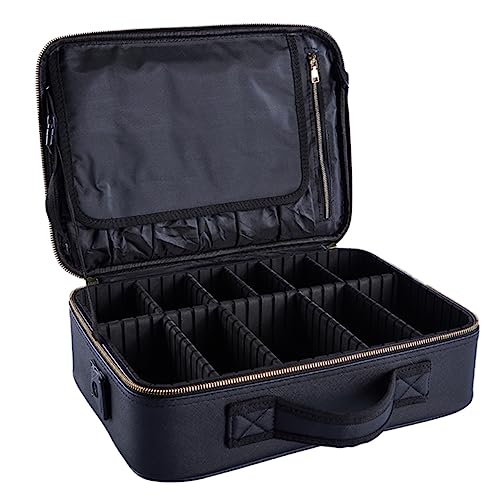 NIYANGLE 1 Stück Handliche Kosmetiktasche für Damen Praktischer Make Up Organizer mit Fächern für Reisen Business und Hotels von NIYANGLE