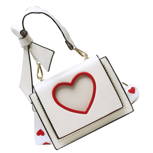 NIYANGLE 1stück Verstellbare Tote Bag Weiß Stilvolle Und Trendige Handtasche Tragetasche Atmungsaktiv Für Alltag Shopping Und Büro von NIYANGLE