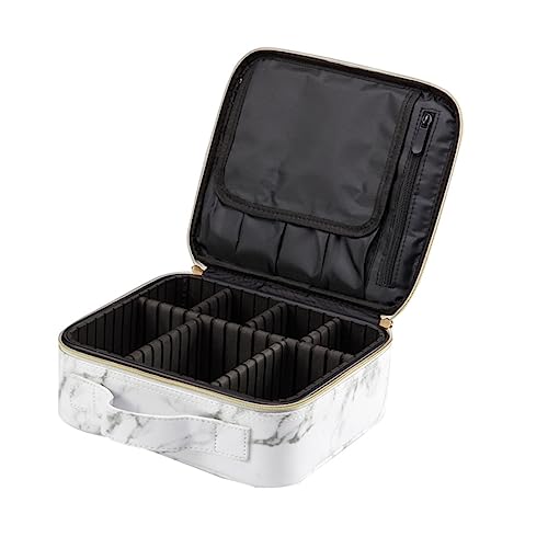 NIYANGLE 1 Stück Makeup Organizer Tasche Große wasserdichte Kosmetiktasche mit Reißverschluss für Reisen für Kosmetik und Persönliche Gegenstände Tragbar und Strapazierfähig Weiß Kleine von NIYANGLE