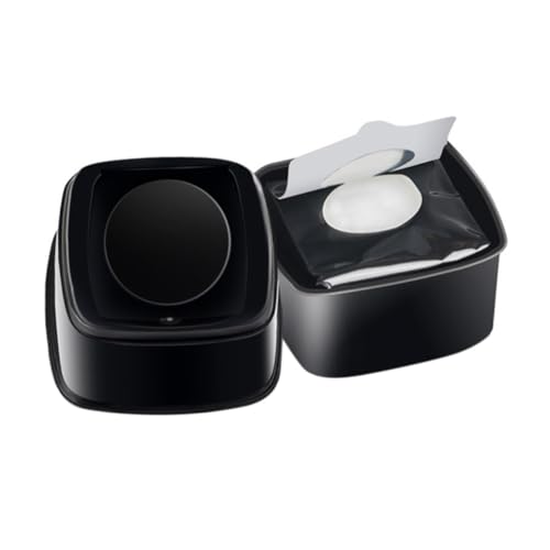NIYANGLE 1 Stück Makeup entferner Tücher Gesicht Musselin Baumwolle Black von NIYANGLE