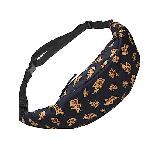 NIYANGLE 1stück Damen Hüfttasche Pizza Tragbare Umhängetasche Für Outdoor-Sport Und Reisen Für Smartphone Schlüssel Und Und Langlebig von NIYANGLE