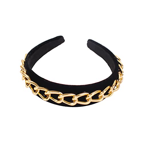 NIYANGLE Haarband Für Frauen Damen Stirnband Kette Design Haar Hoop Fashion Simple Rutsch Kopfbedeckungen Für Mädchen Täglichen Gebrauch Verlobung Party von NIYANGLE