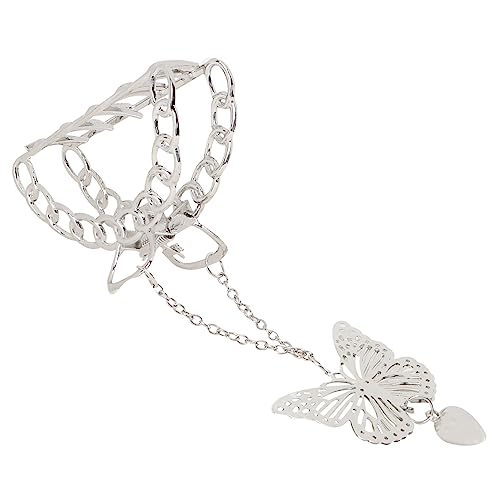 NIYANGLE 1stück Elegante Metall Haarklammer Für Damen Stilvolle Ketten-haarspange Mit Hohldesign Für Attraktives Haarstyling Für Haartypen Und Anlässe von NIYANGLE