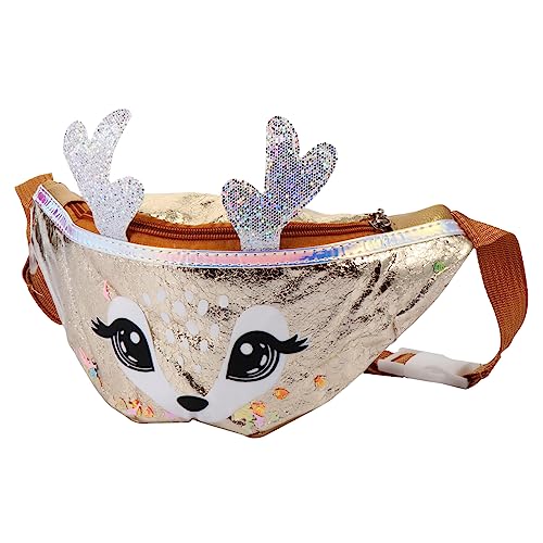 NIYANGLE 1stück Fawn Shape Umhängetasche Praktischer Schulter Und Bauchtasche Für Freizeit Reisen Geldbörse Für Kleingeld von NIYANGLE