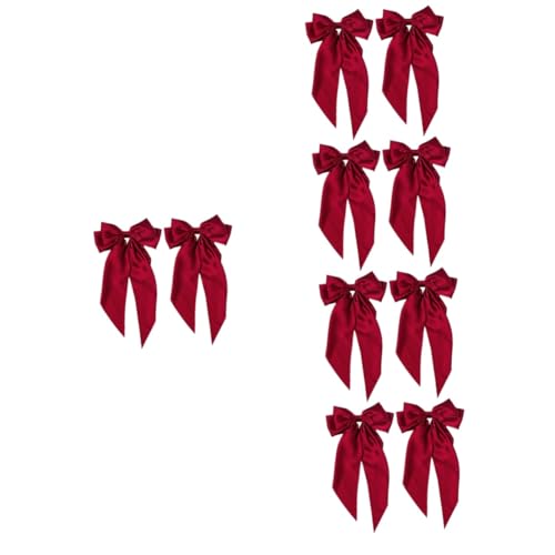 NIYANGLE 10 Große Haarschleifen Haarspange Frühling Clips mit Schleifenband für Damen Mädchen Vielseitig für Alltag Party Hochzeit Geeignet Eleganter Haarschmuck von NIYANGLE
