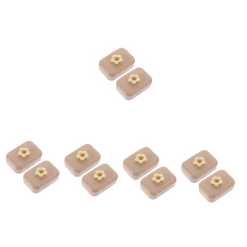 NIYANGLE 10 Sätze Tragbare Kontaktlinsenbox klein Tragen tragbares Brillenetui Augenlinsen-Organizer Taschenlinsenhalter Linsenetui Aufbewahrungstasche für Brillen Außenbehälter pp von NIYANGLE