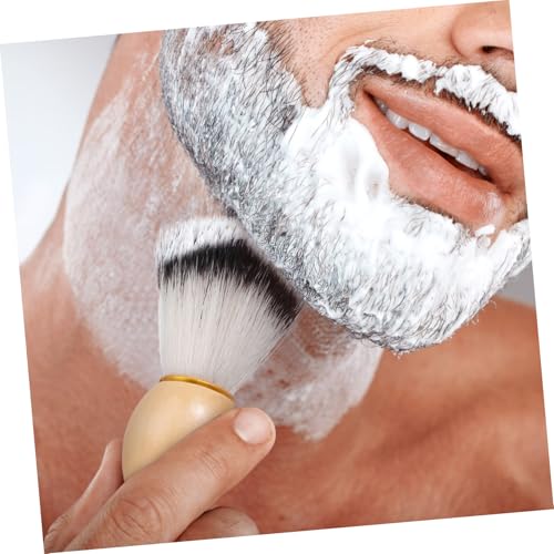 NIYANGLE 10 Stck. Nylon Rasierpinsel mit Weichen Synthetischen Borsten und Ergonomischem Holzgriff für Sanfte Bartpflege Optimaler Schaumerzeugung und Präzises Styling für Männer und Reisen von NIYANGLE