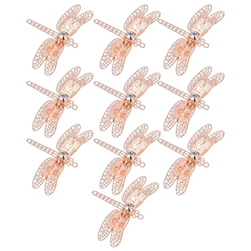 NIYANGLE 10 Stück Selbstgemacht Haarnadel Mit Strass Handgemachte Libellen Haarspangen Kopfschmuck Für Frauen Bastelbedarf Für Besondere Anlässe von NIYANGLE