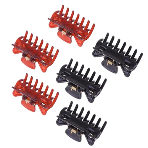 NIYANGLE 10 Stück Haarklammern für Langlebige Ponytail Clips aus PP Material Schwarz und Kaffee Haarschmuck für Mädchen für Festliche Anlässe von NIYANGLE