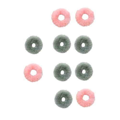 NIYANGLE 10 Stück Haarzubehör Gummiband Pferdeschwanz Bands Gummibänder Halter Flechten Handtücher Elastische Haarbänder Haarring Für Mädchen Elastische Haarkrawatte Plüsch von NIYANGLE