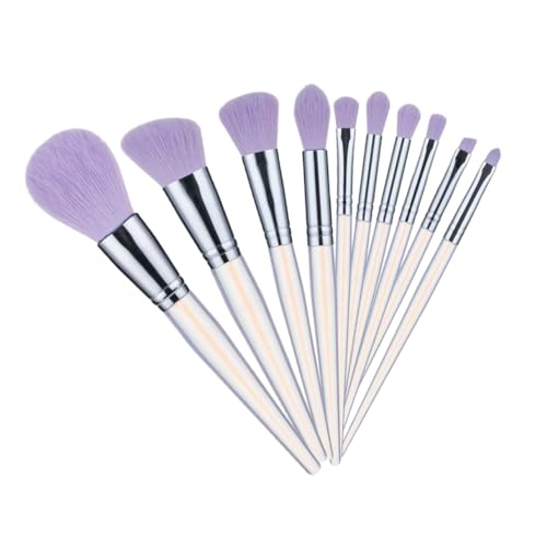 NIYANGLE 10stücke Teiliges Makeup Pinselset Mit Acrylgriff Kosmetikwerkzeuge Für Foundation Blush Lidschatten Und Concealer Für Schönheit Und Make-up-anwendungen von NIYANGLE