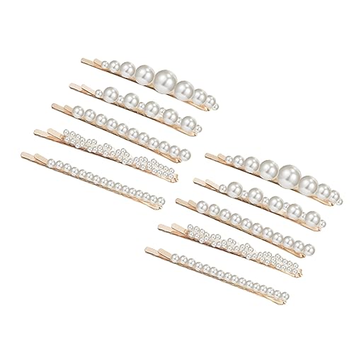 NIYANGLE 10stücke Perlen Haarnadeln Haarspangen Für Partys Und Stilvolle Haaraccessoires Für Mädchen Und Weiß von NIYANGLE