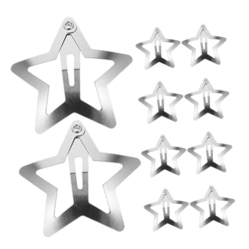NIYANGLE 10stücke Stern-haarspangen Für Mädchen Glänzende Kleine Metall-haarclips Für Süße Frisuren Und Vielseitige Haarschmuck Für Und Dicke von NIYANGLE