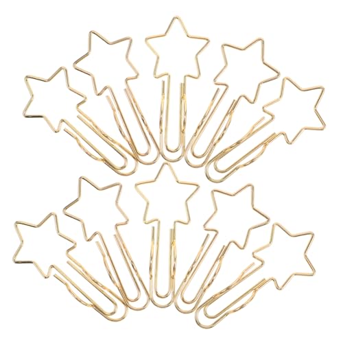 NIYANGLE 10 Stück Sternförmige Stifthalter Multifunktionale Büroklammern für Notizbücher Kalender und Schreibtischdekoration für Kreative Organisation und Effizientes Arbeiten von NIYANGLE