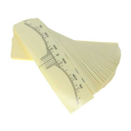 NIYANGLE 100 STÜCK Einweg Augenbrauen Aufkleber Selbstklebende Mikrobilderdesign Schablonen für Präzise Augenbrauenformung und Messung für Profis und Anfänger von NIYANGLE