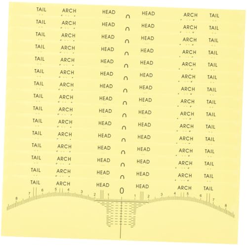 NIYANGLE 100 Stück Einweg Aufkleber Augenbrauen Formwerkzeug Augenbrauen Formwerkzeug Praktischer Augenbrauenformer Augenbrauen Positionierungs Messwerkzeuge Augenbrauen von NIYANGLE
