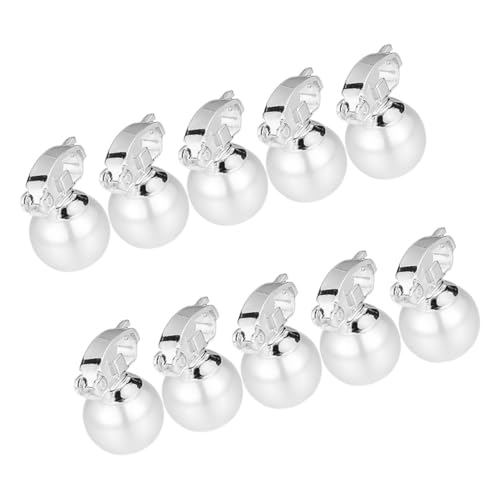 NIYANGLE 10stücke Teiliges Perlen-haarspangen Für Mädchen Nicht Durchbohrte Ohrringe Clip Haarschmuck Für Hochzeiten Partys Und Alltag Trendiges Design Für Jeden Anlass von NIYANGLE