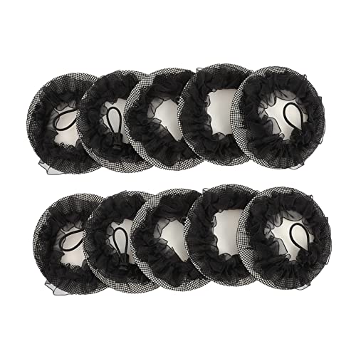 NIYANGLE 10stücke Elastische Haarnetze Für Frauen Duttabdeckung Haar Snood Haarknotennetz Für Ballett Und Alltag von NIYANGLE