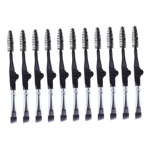 NIYANGLE 10stücke Faltbare Augenbrauenpinsel Professioneller Makeuppinsel Für Augenbrauen Wimpernpinsel Mini-schminkpinsel Für Frauen Schwarz NIYANGLE 10stücke Faltbare Augenbrauenpinsel Professioneller Makeuppinsel Für Augenbrauen Wimpernpinsel Mini-schminkpinsel Für Frauen Schwarz von NIYANGLE