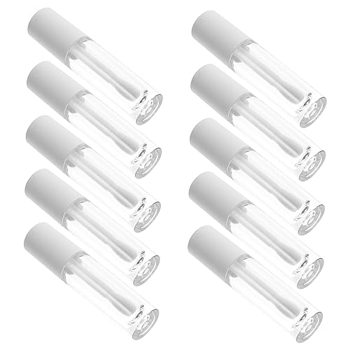 NIYANGLE 10stücke Leere Röhrchen Nachfüllbare Transparente Lip Balm Flaschen Für Lippenbalsam Lippenöl Lippenstift Mit Robustem Material von NIYANGLE