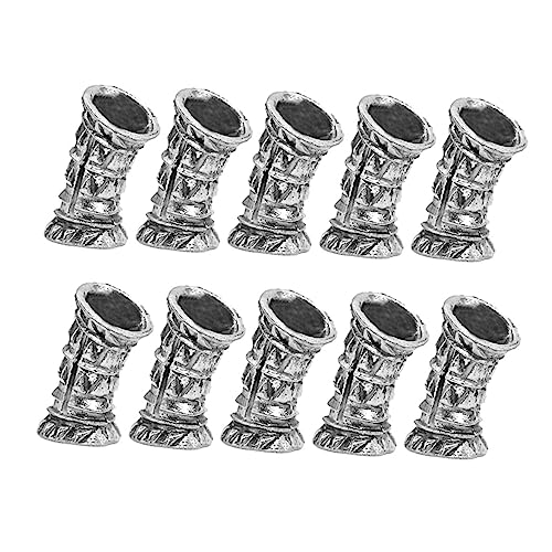 NIYANGLE 10stücke Retro Dreadlock Haarschmuck Teiliges Schmuckzubehör Mit Perlen Für Dreads Für Partys Hochzeiten Und Fotoshootings Einfach Zu Handhaben Und Flexibel von NIYANGLE