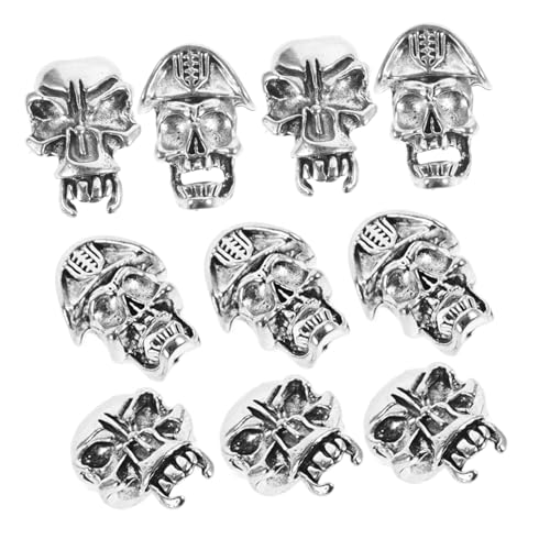 NIYANGLE 10stücke Teiliges Retro Haarzopf Zubehör Aus Hochwertige Haarschmuckperlen Für Damen Und Herren Für Flechtfrisuren Und Bartstylings Antikes Design Langlebig Und Auffällig von NIYANGLE