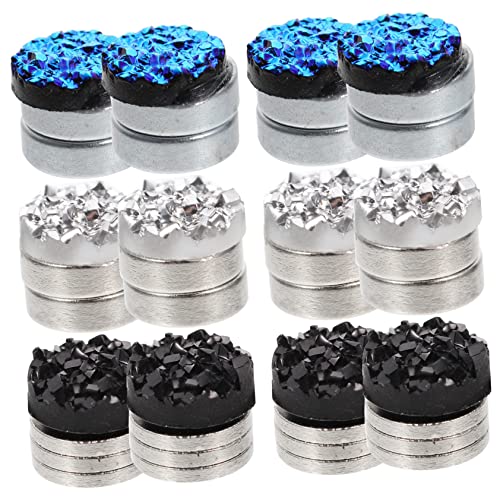 NIYANGLE 12 Paare Magnetische Ohrclips Kleine Stylische Ohrringe Piercing Damen Herren Trendige Magnet Ohrringe Leicht Abnehmbar Schmuckdekoration von NIYANGLE