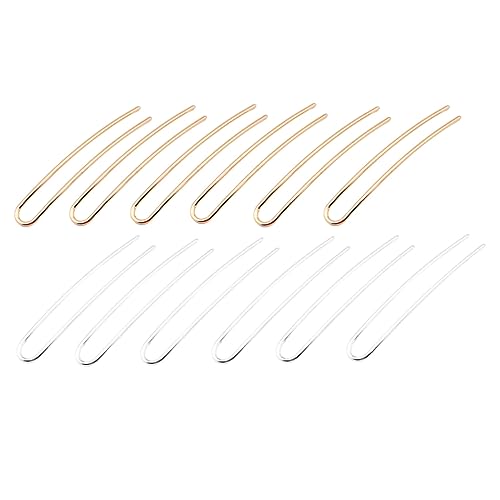 NIYANGLE 12 Stück Diy Haarschmuck Zubehör Gold Silber Handgemachte Haaraccessoires für Kreative Projekte für und Mädchen von NIYANGLE