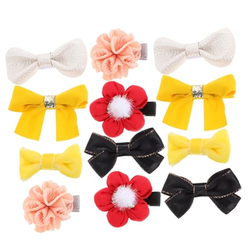 NIYANGLE 12 Stück Haarspangen für Mädchen Kleine Dekorative Clips Leicht und Sicher für Partys Geburtstage und Besondere Anlässe von NIYANGLE