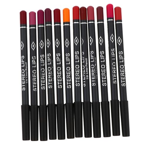 NIYANGLE 12 Stück Matte Lippenkonturenstifte Wasserfester Lippenliner für Damen Kosmetisches Make Up Zubehör in Verschiedenen Farben NIYANGLE 12 Stück Matte Lippenkonturenstifte Wasserfester Lippenliner für Damen Kosmetisches Make Up Zubehör in Verschiedenen Farben von NIYANGLE